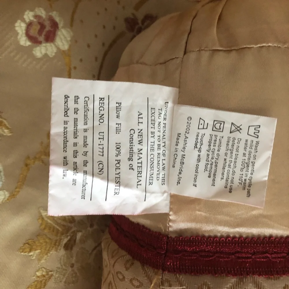 Elegant Antique Floral Cream Bedding Set Size Queen By Ashley McBride